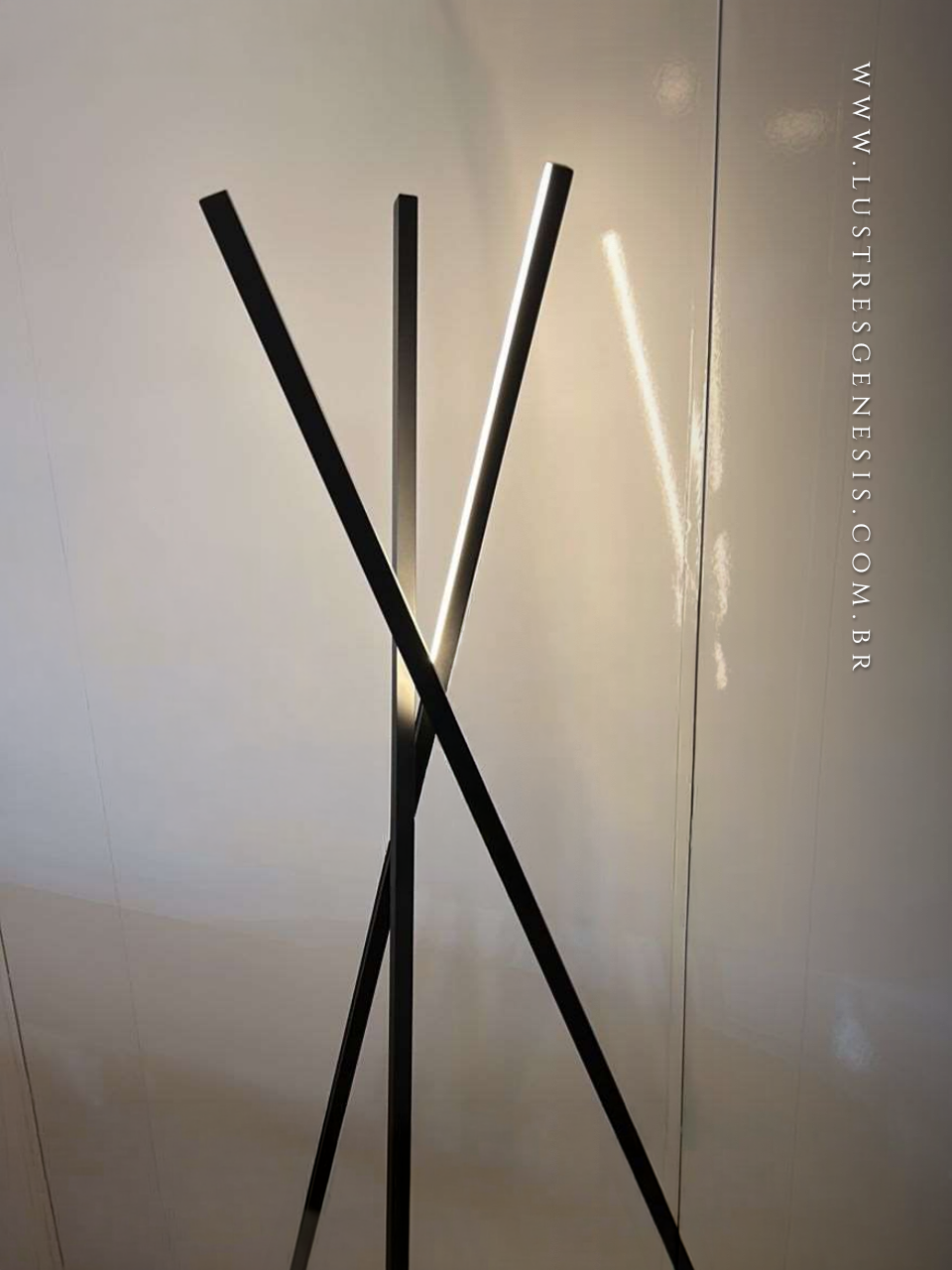 Luminária Coluna Decorativa Minimalista Slim Para Sala E Quarto